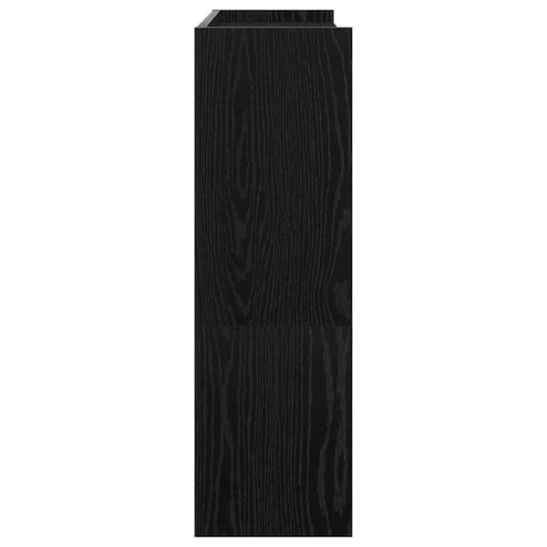 vidaXL Skohylle svart 80x25x81 cm konstruert tre