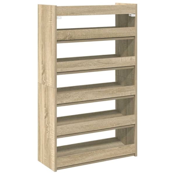 vidaXL skoreol 60x25x100 cm konstrueret træ sonoma-eg