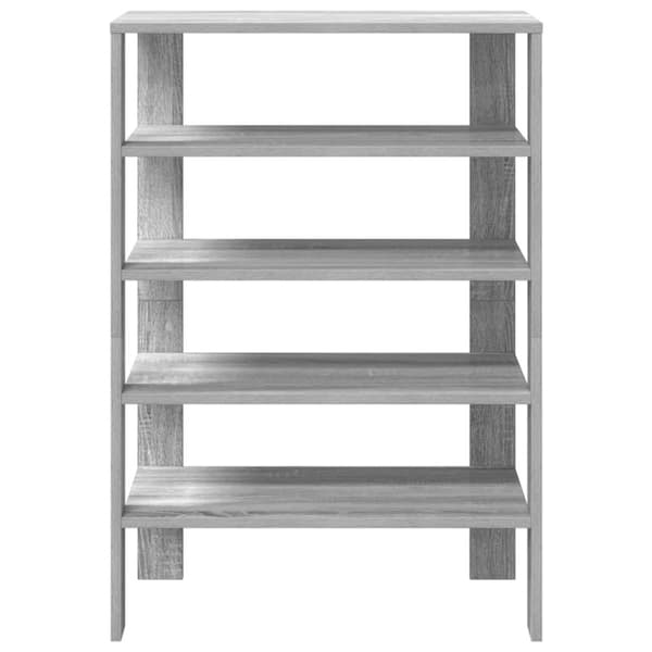 vidaXL Kenkäteline harmaa Sonoma 60x30x98 cm tekninen puu