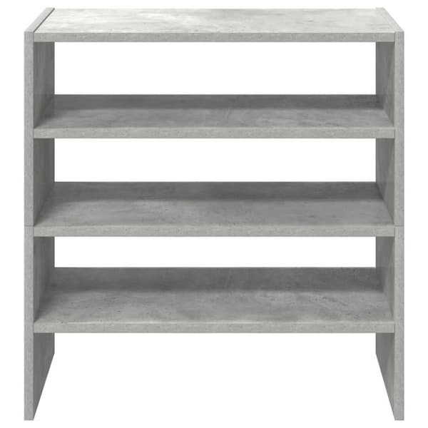 vidaXL Skostativer 2 stk stablebar betonggrå 60x30x30,5 cm