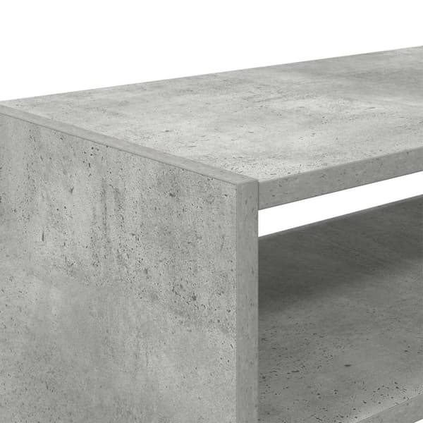 vidaXL Skostativer 2 stk stablebar betonggrå 60x30x30,5 cm