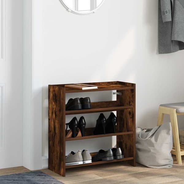 vidaXL Kenkäteline savutammi 60x25x62 cm tekninen puu