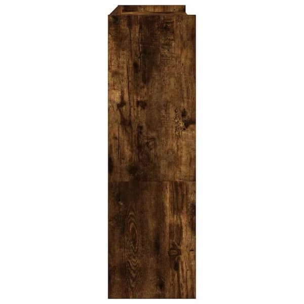 vidaXL skostativ 80x25x81 cm konstrueret træ røget egetræsfarve