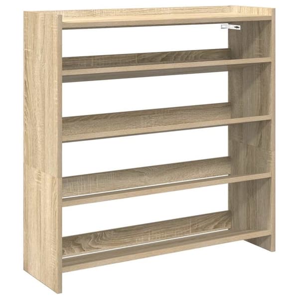 vidaXL skoreol 80x25x81 cm konstrueret træ sonoma-eg