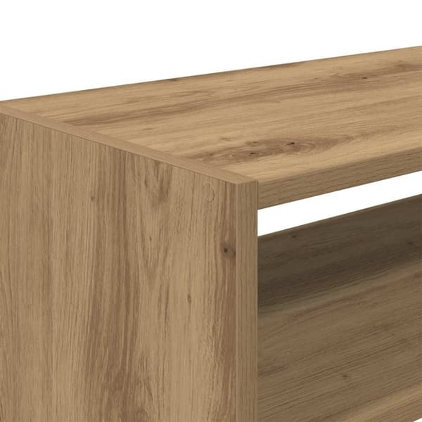 vidaXL Skostativer 2 stk stablebar artisan eik 60x30x30,5 cm