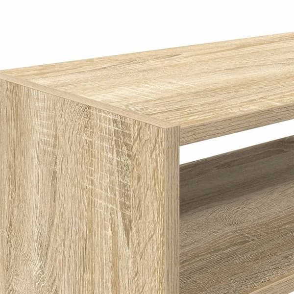 vidaXL Skostativ stablebar sonoma eik 60x30x30,5 cm