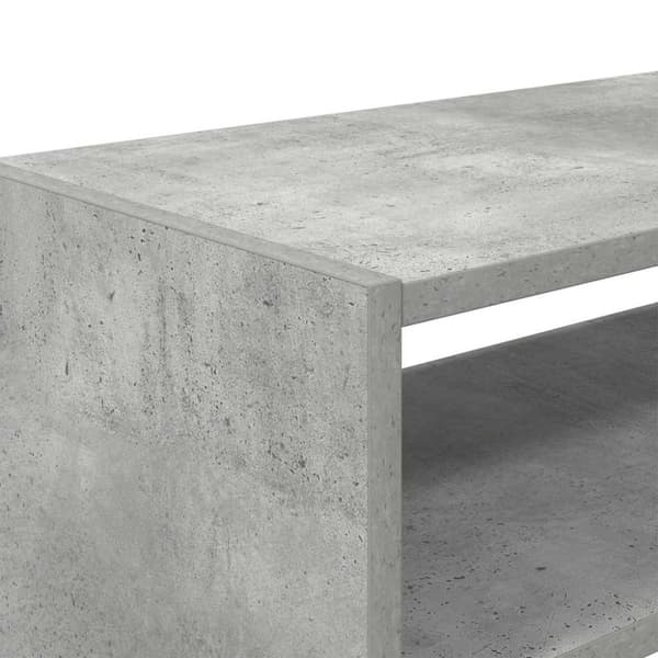 vidaXL skostativ stabelbar 60x30x30,5 cm betongrå
