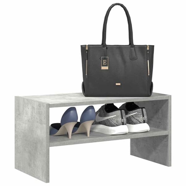 vidaXL skostativ stabelbar 60x30x30,5 cm betongrå