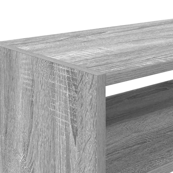 vidaXL Skostativer 2 stk stablebar grå sonoma 60x30x30,5 cm