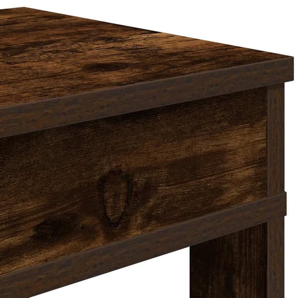 vidaXL Skohylle røkt eik 60x30x98 cm konstruert tre