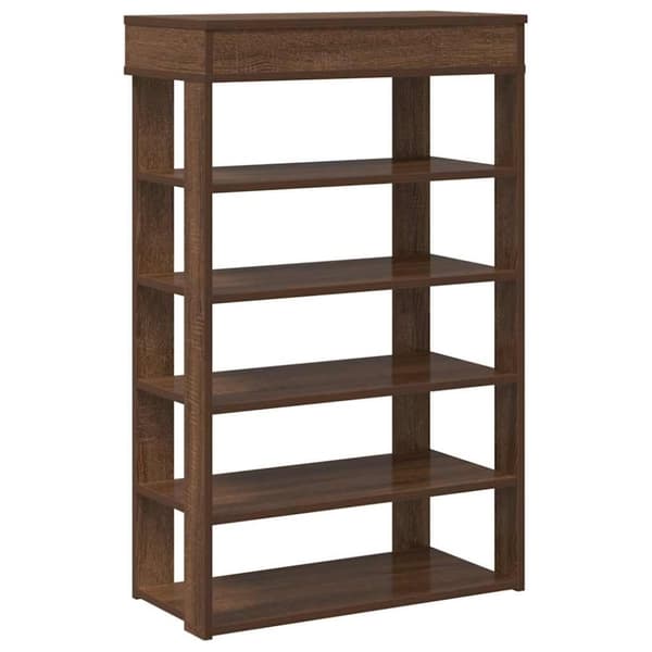 vidaXL skoreol 60x30x98 cm konstrueret træ brun egetræsfarve