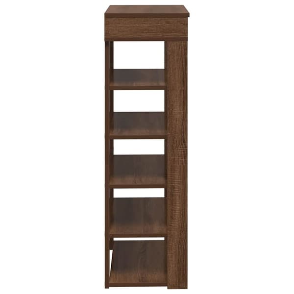 vidaXL skoreol 60x30x98 cm konstrueret træ brun egetræsfarve