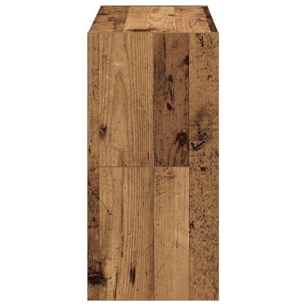 vidaXL skostativer stabelbare 2 stk. 60x30x30,5 cm antikt træ