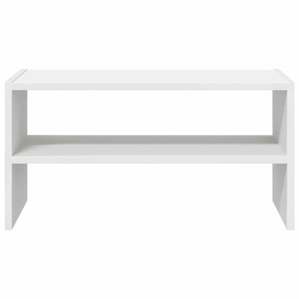 vidaXL Skohylla stapelbar vit 60x30x30,5 cm