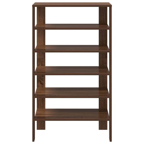 vidaXL Kenkäteline ruskea tammi 61x32x105 cm tekninen puu