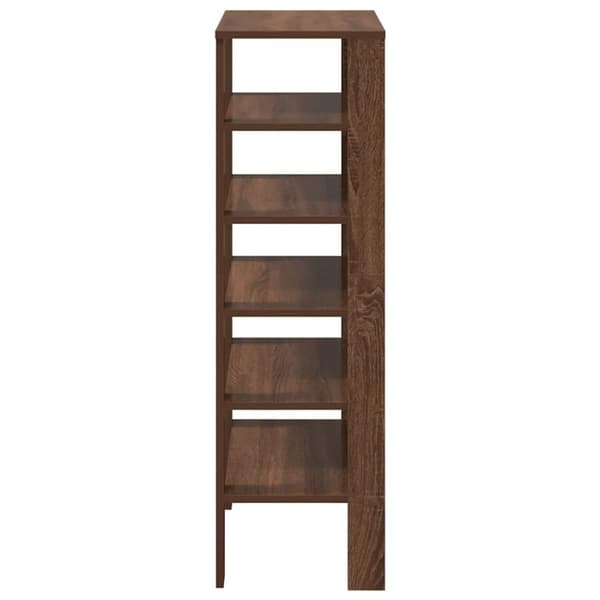 vidaXL Kenkäteline ruskea tammi 61x32x105 cm tekninen puu
