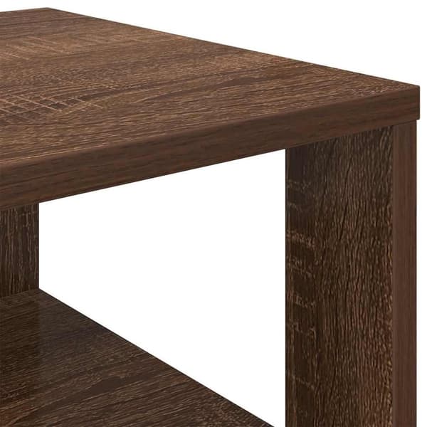 vidaXL Kenkäteline ruskea tammi 61x32x105 cm tekninen puu