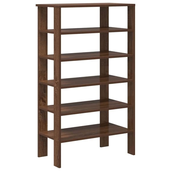 vidaXL Kenkäteline ruskea tammi 61x32x105 cm tekninen puu