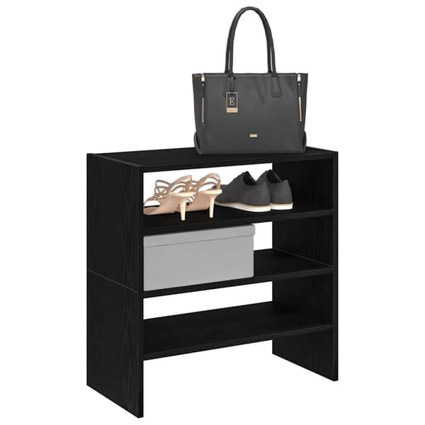 vidaXL kenkätelineet 2 kpl Pinottava musta tammi 60x30x30,5 cm