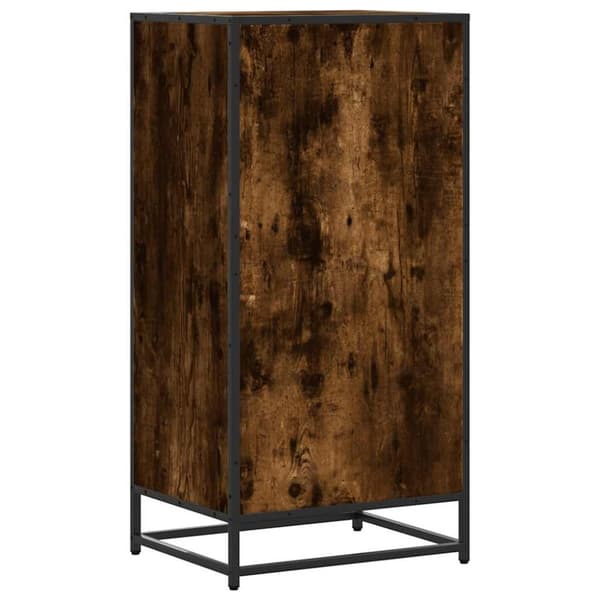 vidaXL skostativ 48x38x97,5 cm konstrueret træ røget egetræsfarve