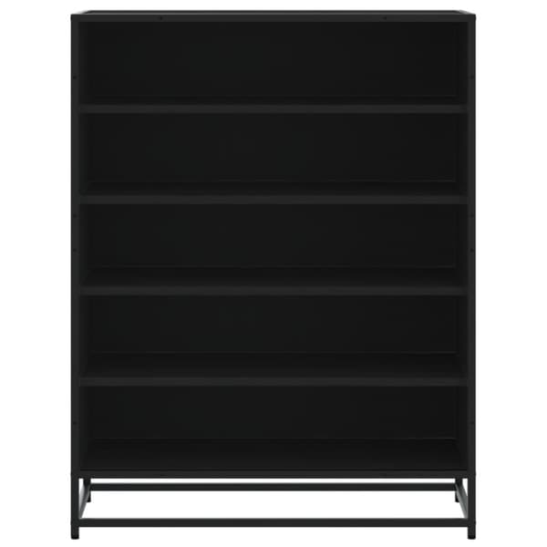 vidaXL Kenkäkaappi musta 75x38x97,5 cm tekninen puu