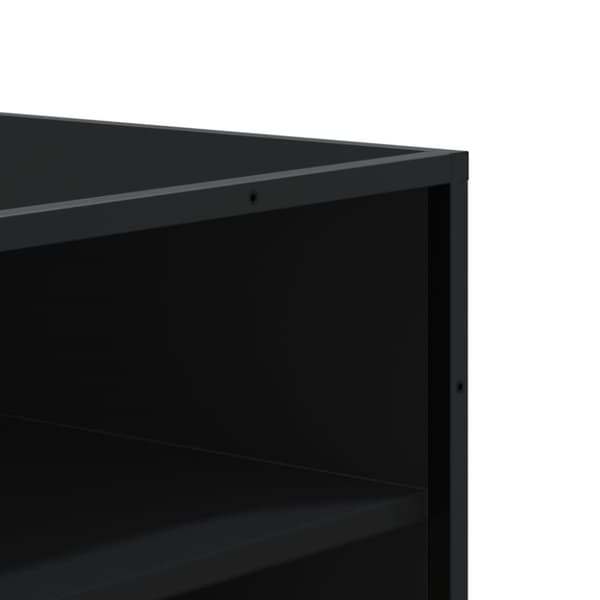 vidaXL Kenkäkaappi musta 75x38x97,5 cm tekninen puu