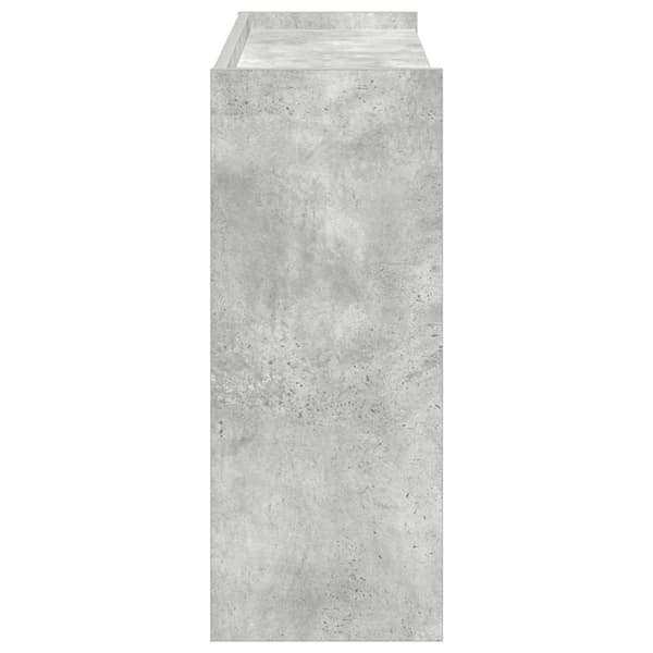 vidaXL Kenkäteline betoninharmaa 80x25x62 cm tekninen puu