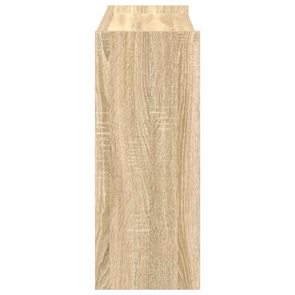 vidaXL Skohylle sonoma eik 80x25x62 cm konstruert tre