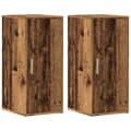 Miniatyrbilde 5 av 11: vidaXL Skoskap 2 stk gammelt tre 32x35x70 cm konstruert tre