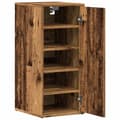 Miniatyrbilde 7 av 11: vidaXL Skoskap 2 stk gammelt tre 32x35x70 cm konstruert tre