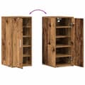 Miniatyrbilde 10 av 11: vidaXL Skoskap 2 stk gammelt tre 32x35x70 cm konstruert tre