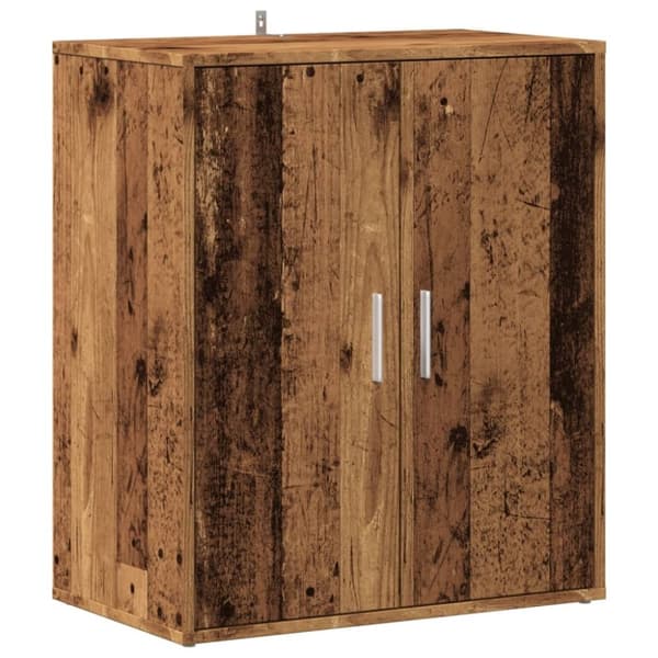 vidaXL Skoskåp åldrat trä 60x35x70 cm konstruerat trä