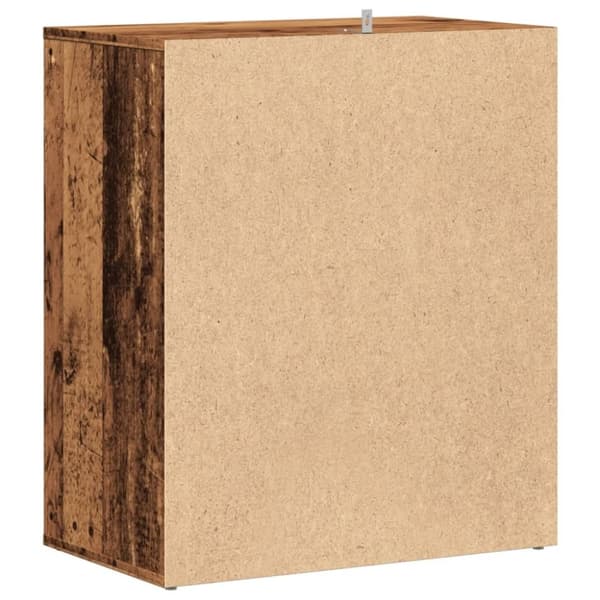 vidaXL Skoskåp åldrat trä 60x35x70 cm konstruerat trä