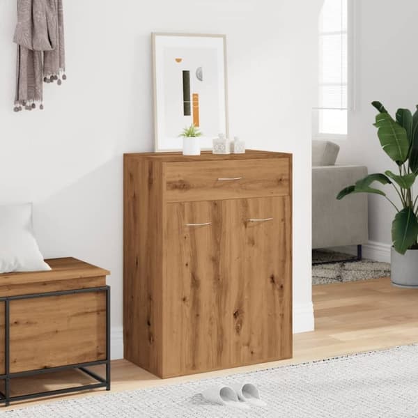 vidaXL skoskab 60x35x84 cm konstrueret træ kunsteg