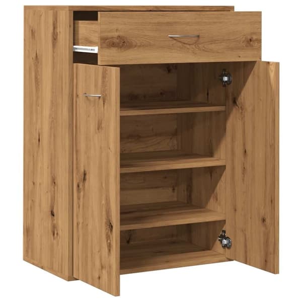 vidaXL skoskab 60x35x84 cm konstrueret træ kunsteg