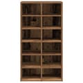 Miniatyrbilde 5 av 11: vidaXL Skohylle gammelt tre 54x34x100,5 cm konstruert tre