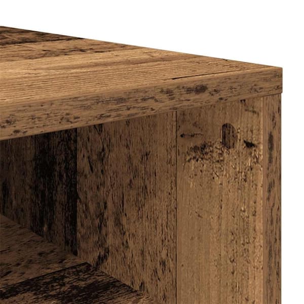 vidaXL Skohylle gammelt tre 54x34x100,5 cm konstruert tre