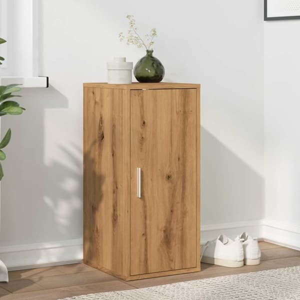 vidaXL Skoskåp artisan ek 32x35x70 cm konstruerat trä