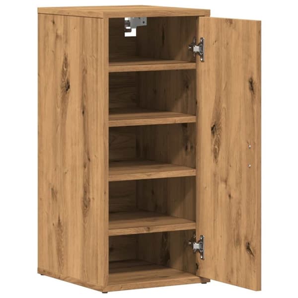 vidaXL Skoskåp artisan ek 32x35x70 cm konstruerat trä