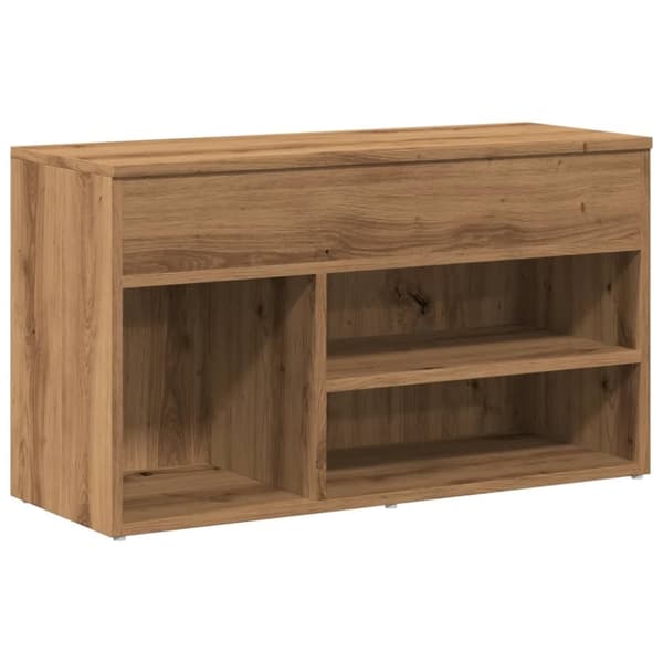 vidaXL skobænk 80x30x45 cm konstrueret træ kunsteg