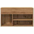 Miniatyrbillede 5 af 11: vidaXL skobænk 80x30x45 cm konstrueret træ kunsteg