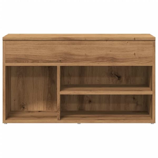 vidaXL skobænk 80x30x45 cm konstrueret træ kunsteg