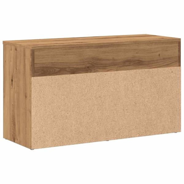 vidaXL skobænk 80x30x45 cm konstrueret træ kunsteg