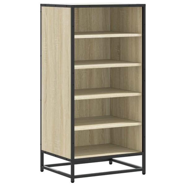 vidaXL Kenkäteline sonoma-tammi 48x38x97,5 cm tekninen puu