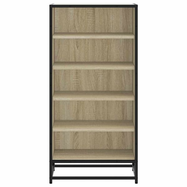 vidaXL Kenkäteline sonoma-tammi 48x38x97,5 cm tekninen puu