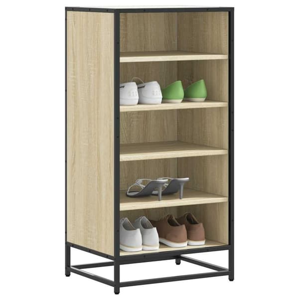 vidaXL Kenkäteline sonoma-tammi 48x38x97,5 cm tekninen puu