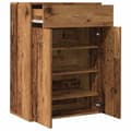 Pikkukuva 6 / 11: vidaXL Kenkäkaappi vanhaa puuta 60x35x84 cm lastulevy