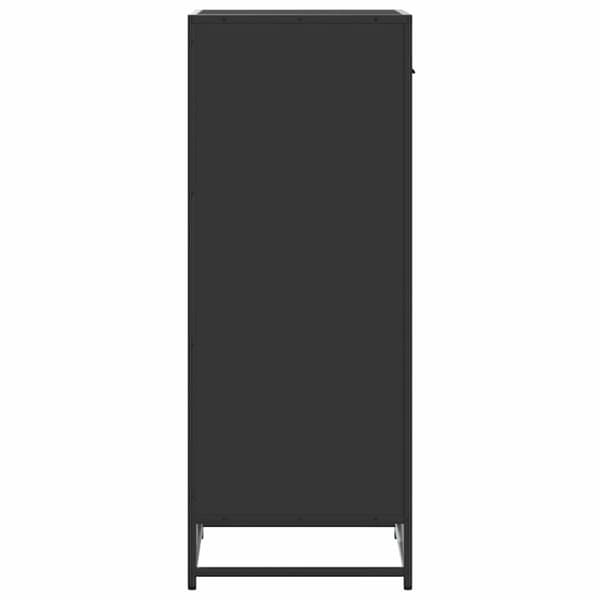 vidaXL Skohylle svart 48x38x97,5 cm konstruert tre