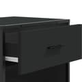 Miniatyrbilde 9 av 11: vidaXL Skohylle svart 48x38x97,5 cm konstruert tre