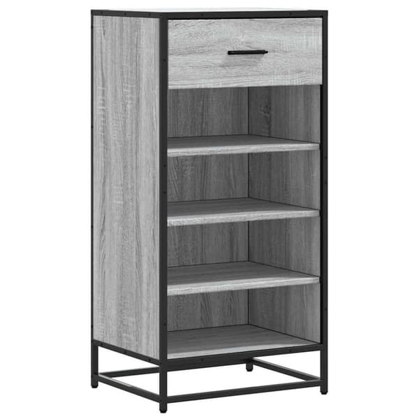 vidaXL skoreol 48x38x97,5 cm konstrueret træ grå